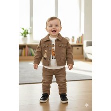 Diamondstar Erkek Bebek 6/12/18 Ay Ceket  Badi Ve Pantolon Takımı
