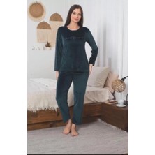 Nivene KADİFE PİJAMA TAKIMI ZÜMRÜT