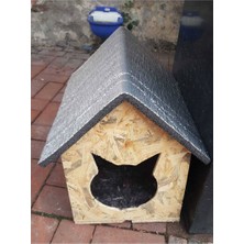 Dış & İç Mekan Ahşap Kedi Yuvası Ölçüleri: 35x40x40