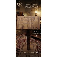 İskender Wood Ahşap Iskender Wood Ahşap Kuran Okuma Rahlesi Ayaklı Ahşap Yükseklik ve Okuma Açısı Ayarlanabilir Asansörlü Cami Boy