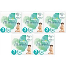 Belirtilmemiş Pampers Harmonie Bebek Bezi Beden:3 (6-10KG) Midi 155 Adet Mega Ultra Fırsat Pk