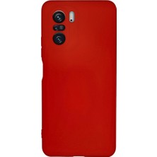 Drop Tedarik Xiaomi Poco F3 Kılıf Nano Içi Kadife Silikon - Kırmızı