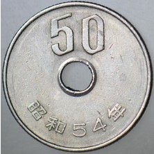 Banknoting Japonya 50 Yen 1979 Imparator Hirohito Dönemi.