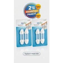Babyjem Bebek ve Çocuk Güvenliği Için Mini Çok Amaçlı Kilit 2'li Avantajlı Paket