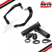 Motomart+ Yuki Risotto 125 Elcik ve Manet Koruma SET-SIYAH-MA26315