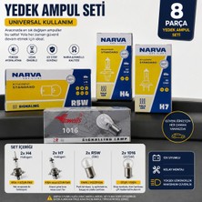Carvorio 8 Parça Yedek Ampul Seti | H4 + H7 + R5W + 1016 (21/5W)