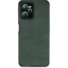 Drop Tedarik Realme C35 Kılıf Loop Deri Silikon - Yeşil