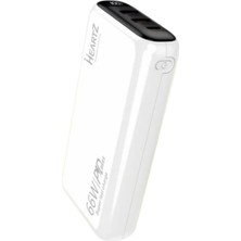 Heartz 20000MAH 66W Süper Hızlı Şarj Destekli Powerbank Pd 27W Ccc Sertifikali Taşınabilir Şarj Cihazı Dijital Göstergeli