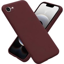 Kuhi Mey Ithalat®   iPhone 16E Kılıf First Silikon - Bordo