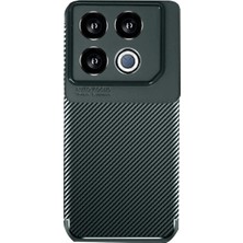 Kuhi Mey Ithalat®  Infinix Gt 20 Pro Kılıf Auto Focus Karbon Kapak - Koyu Yeşil