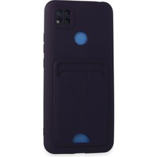 Kuhi Mey Ithalat®   Redmi 9c Kılıf Kelvin Kartvizitli Silikon - Derin Mor