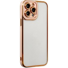 Kuhi Mey Ithalat®  iPhone 13 Pro Kılıf Liva Lens Silikon - Rose