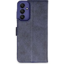 Kuhi Mey Ithalat®  Samsung Galaxy A15 4g Kılıf Trend S Plus Kapaklı Kılıf - Lacivert
