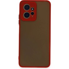 Kuhi Mey Ithalat®   Redmi Note 12 4g Kılıf Montreal Silikon Kapak - Kırmızı