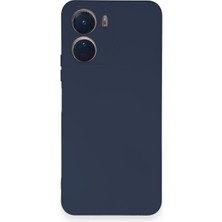 Kuhi Mey Ithalat®  Vivo Y16 Kılıf Nano Içi Kadife Silikon - Lacivert