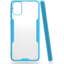 Kuhi Mey Ithalat®  Samsung Galaxy M31 Kılıf Platin Silikon - Mavi