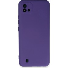 Kuhi Mey Ithalat®  Realme C11 2021 Kılıf Nano Içi Kadife Silikon - Mor