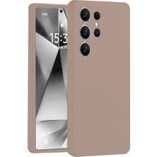 Kuhi Mey Ithalat®  Samsung Galaxy S25 Ultra Kılıf Nano Içi Kadife Silikon - Pudra