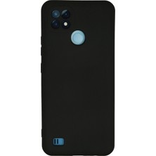 Kuhi Mey Ithalat®  Realme C21 Kılıf Nano Içi Kadife Silikon - Siyah