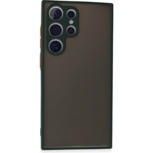 Kuhi Mey Ithalat®  Samsung Galaxy S24 Ultra Kılıf Montreal Silikon Kapak - Yeşil