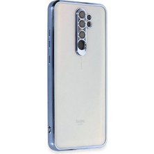 Kuhi Mey Ithalat®   Redmi Note 8 Pro Kılıf  Lensli Silikon - Açık Mavi