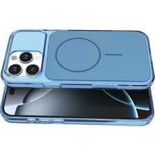 Kuhi Mey Ithalat®   iPhone 16 Pro Max Bruma Magsafe Kapak - Mavi