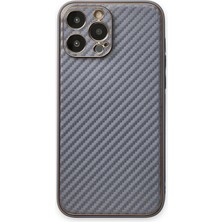 Kuhi Mey Ithalat®  iPhone 13 Pro Kılıf Coco Karbon Silikon - Gri