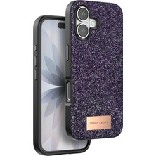 Kuhi Mey Ithalat®   iPhone 17 Bright Simli Kapak - Derin Mor