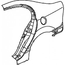 TŞT Honda Civic 2006-2011 Arka Çamurluk Sedan Sağ (Oem No: 04636SNAA00ZZ)