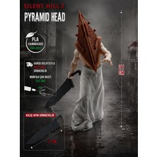 Demirhan3D 🩸🔺 Silent Hill 2 Pyramid Head 21 cm Figür | Pla Doğa Dostu 3D Baskı | Koleksiyonluk Dekor