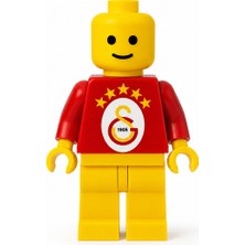Tuğx Design Taraftar Tuğla Adam Gs Galatasaray Figür 16-17 cm – Kişiye Özel Isim Baskılı Dekoratif Biblo Brick LEGO