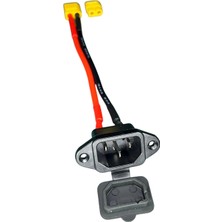 XT60 Awg Silikon Kablolu Soket (Erkek) (Yüksek Akım ve Sıcaklık Dayanımı)
