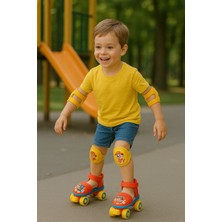Empressco Kırmızı Paw Patrol 4 Teker Paten Seti, Ayarlanabilir, Çantalı, Eğlenceli