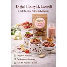 Florica 100 G Karışık Muz ve Çilek Doğal Meyve Karışımı Probiyotik Vitaminli Şekersiz Sağlıklı Atıştırmalık