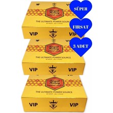 Vip 3 Adet Erkeksin Ballı Bitkisel Karışımlı Macun 12 x 20 gr