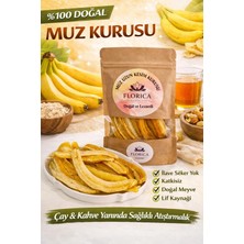Florica 100 G Muz Kurusu Uzun Kesim Katkısız Doğal Kurutulmuş Lif Kaynağı Sağlıklı Atıştırmalık