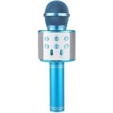 RXP Dahili Hoparlörlü USB Flash Destekli Mavi  Karaoke Mikrofon WS-858