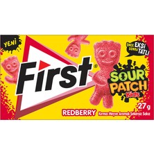 First Sour Patch Redberry Şekersiz Sakız 27 G (6'li Paket)