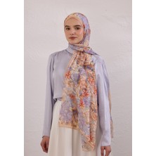 Fresh Scarfs Summer Bloom Desen Rami Şal Somon
