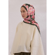 Fresh Scarfs Cherry Blossom Desen Rami Şal Kaktüs