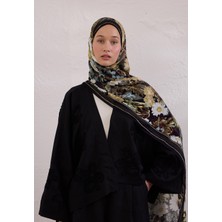 Fresh Scarfs Jasmine Joy Desen Rami Şal Siyah