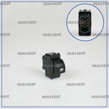 Maher Düğme Cam Açma 301 / C Elysee / Ds3 (Tekli) Siyah Ön-Arka Sağ/sol 96657927ZD