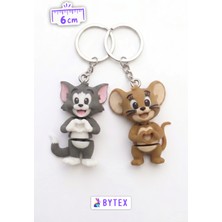 Bytex Store Tom ve Jerry 2'li Anahtarlık Seti Çanta Süsü Charm