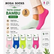 Moda Socks Bambu Patik Kadın Çorabı Karışık Renk
