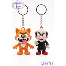 Bytex Store Gargamel ve Azman 2'li Anahtarlık Seti Çanta Süsü Charm