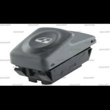 Maher Düğme Cam Açma Kangoo / Megane I / Clio (Tekli) 5 Pin Gri Y.m 7700838099