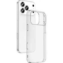 iPhone 17 Pro Max Uyumlu Şeffaf Silikon Telefon Kılıfı