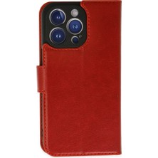 Drop Tedarik Apple Iphone 14 Pro Max Kılıf Trend S Plus Kapaklı Kılıf - Kırmızı