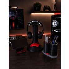 Msv Studio 3d Oyuncu Masası Organizer Seti 3’lü Kulaklık Standı Telefon Standı Kalemlik