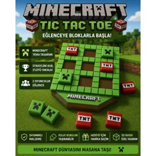 Luvena Minecraft Temalı Tic Tac Toe Oyunu Xox Masa Oyunu Strateji ve Zeka Oyunu 2 Kişilik Eğlence Oyuncağı